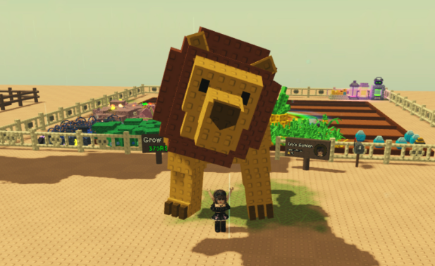 lion grow a garden